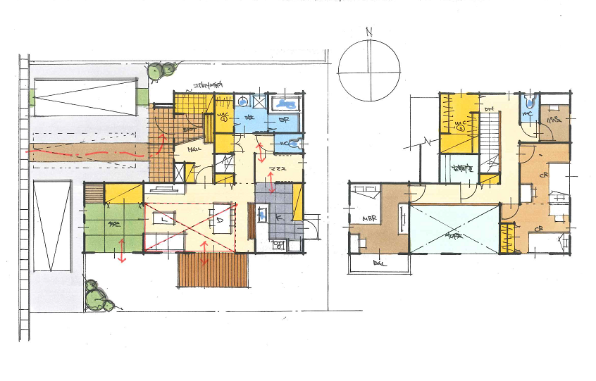 吹き抜けを採用した開放感のある住まい