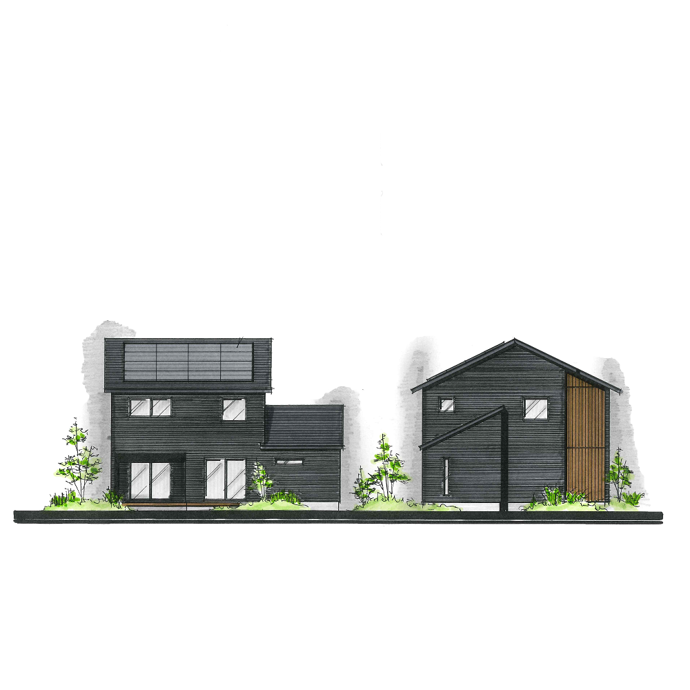 効率化された水廻り導線でママラクな住まい