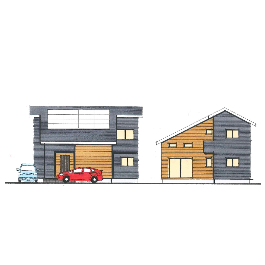 開放的なリビングが特徴的なリモートワークに適した書斎のある住まい