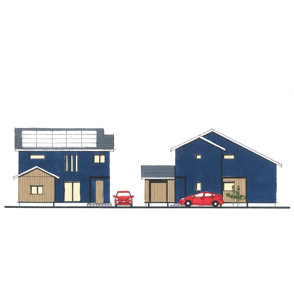 開放的なLDKが特徴的なプライベートルームのある住まい