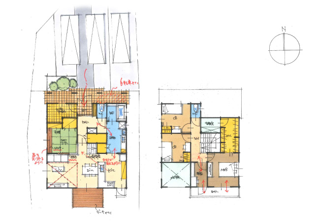 大容量の収納と回遊動線で家事楽な住まい