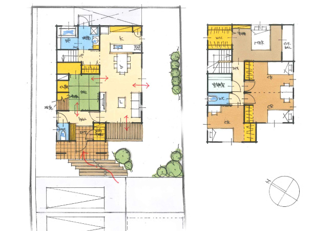 来客時も安心な間取りの住まい