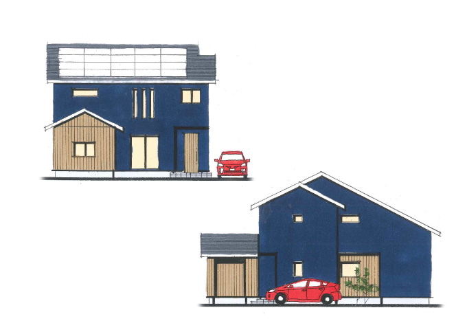 趣味を楽しむガレージやプライベートルームのある家