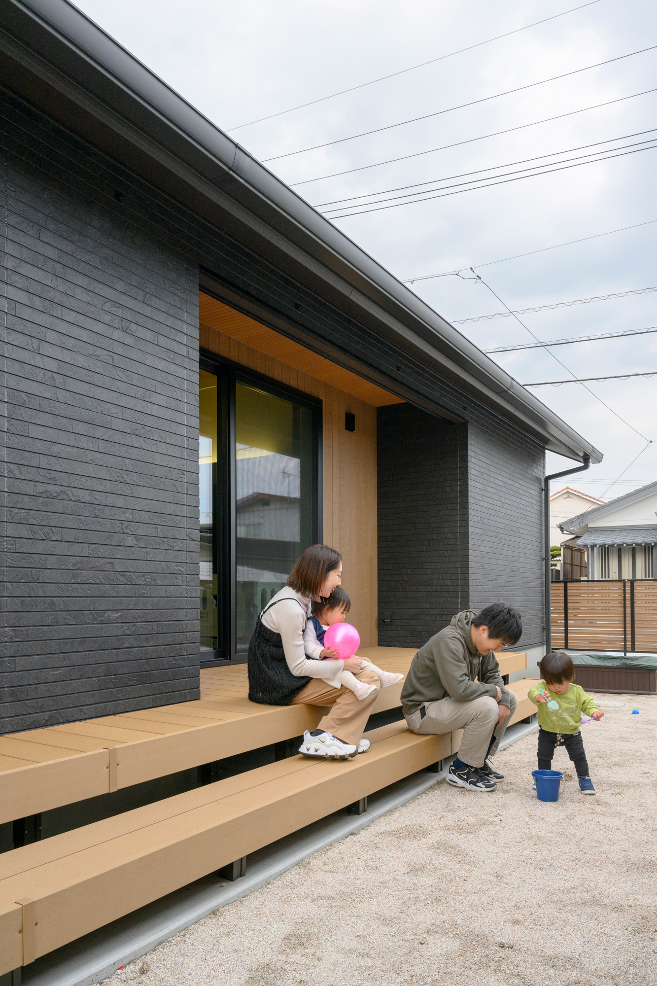 子ども達とどこまでも追いかけっこができる回遊動線のある平屋