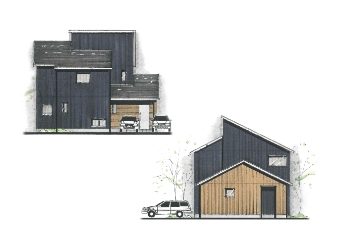 収納にこだわったおしゃれなリビングの家