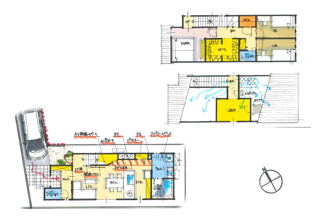 狭小地でも理想の暮らしを叶える自由設計の家
