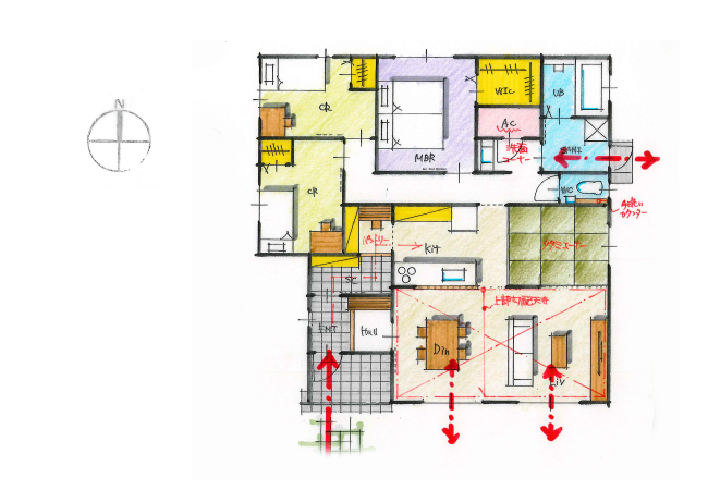便利な帰宅動線で家事がはかどる平屋