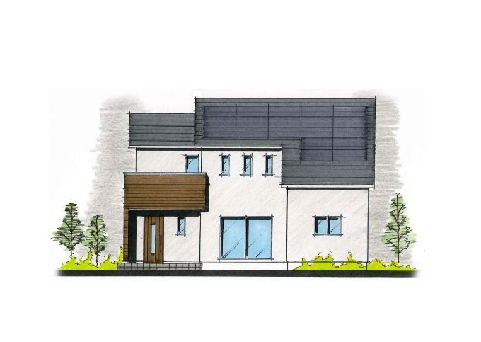 家族それぞれのスペースをしっかりと取った回遊動線のある家