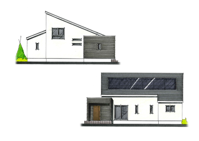 ぐるりと回れる動線が便利な趣味を楽しむ平屋