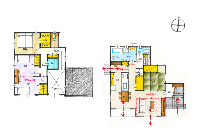 スタイリッシュな外観がおしゃれな家事ラク間取りの家