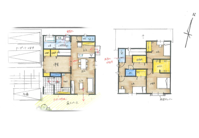 多目的に使える洋室を設けた自由な暮らしを叶える住まい