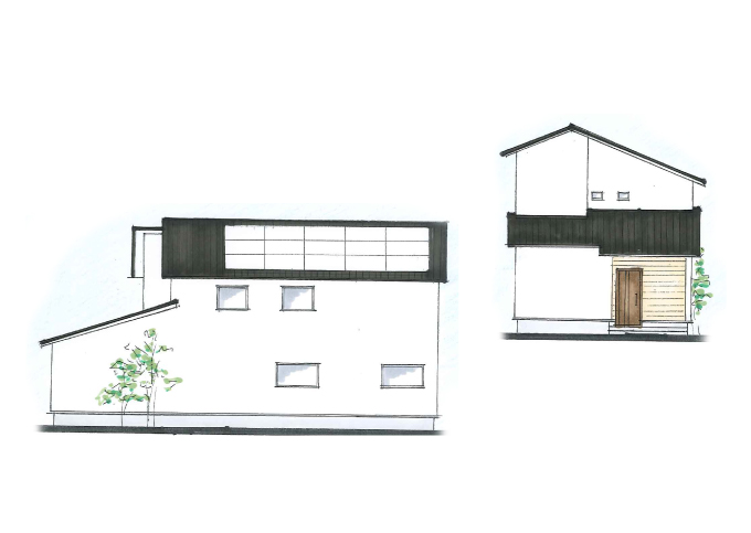 ２つの家事ラク動線があるスタイリッシュな住まい