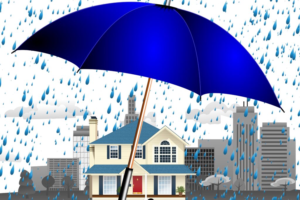 雨から住まいを守るイメージ